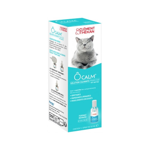 CLEMENT THEKAN Ôcalm Solution Calmante pour Chat en Spray 60 ml-19082 CLEMENT THEKAN Ôcalm Solution Calmante pour Chat en Spray 60 ml-19082