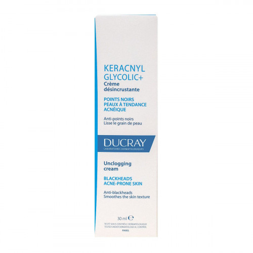 DUCRAY Keracnyl Glycolic+ crème désincrustante 30ml-19090 DUCRAY Keracnyl Glycolic+ crème désincrustante 30ml-19090