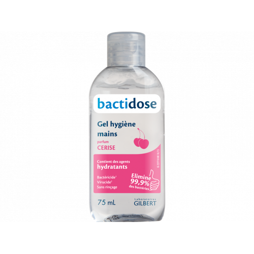 GILBERT Bactidose Gel Hydroalcoolique Cerise 75ml-19115