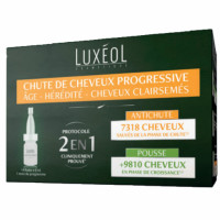 Chute de Cheveux Progressive 2en1 14 fioles x6ml Luxeol