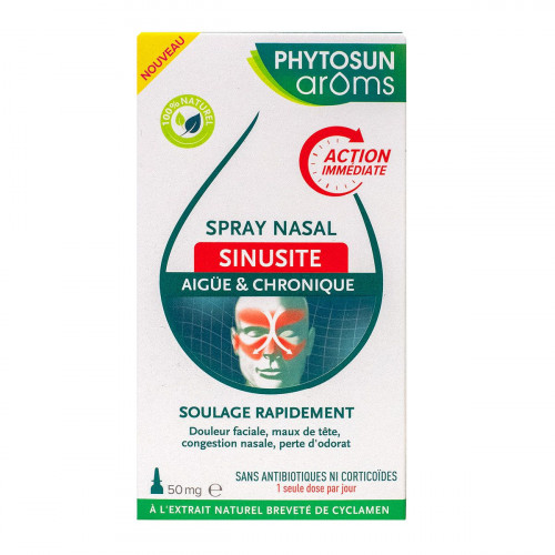 PHYTOSUN AROMS Spray nasal sinusite aiguë et chronique 50mg-19168 PHYTOSUN AROMS Spray nasal sinusite aiguë et chronique 50mg-19168