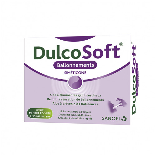 SANOFI DULCOSOFT Ballonnements 18 sachets-19179