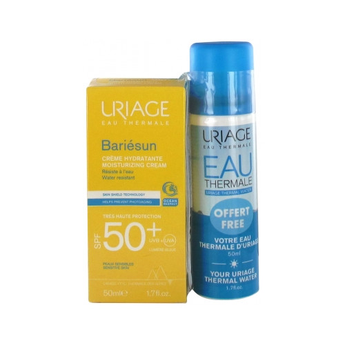URIAGE Bariésun Crème Hydratante Très Haute Protection SPF50+ 50ml + Eau Thermale d'50 ml Offert-19203 URIAGE Bariésun Crème Hydratante Très Haute Protection SPF50+ 50ml + Eau Thermale d'50 ml Offert-19203
