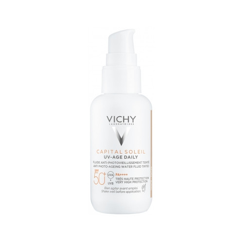 VICHY Capital Soleil UV-Age Daily Fluide Anti-Photovieillissement Teinté SPF50+ 40 ml-19213 VICHY Capital Soleil UV-Age Daily Fluide Anti-Photovieillissement Teinté SPF50+ 40 ml-19213