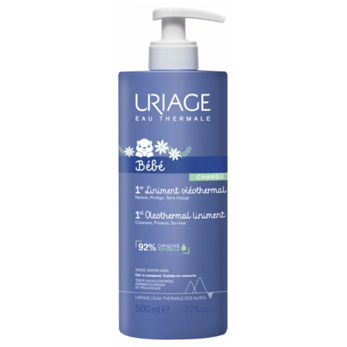 Uriage 1er Liniment Oléothermal 500ml - Soin Bébé Apaisant