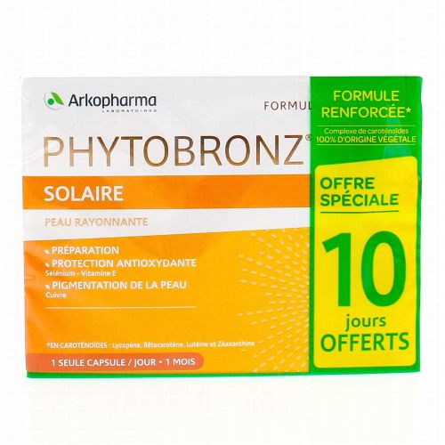 Arkopharma Phytobronz Capsules Préparation Solaire Tout Type Peau 2