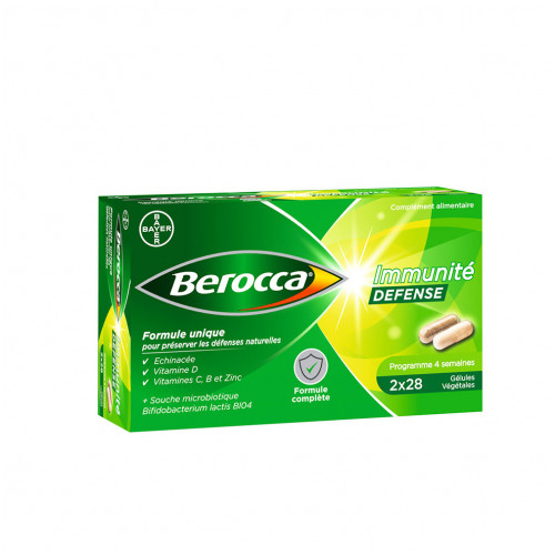 BAYER Immunité défense 2x28 gélules Berocca Bayer-19312 BAYER Immunité défense 2x28 gélules Berocca Bayer-19312