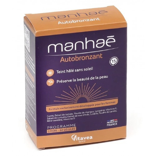 NUTRISANTE Manhaé Autobronzant 60 Gélules-19315 NUTRISANTE Manhaé Autobronzant 60 Gélules-19315
