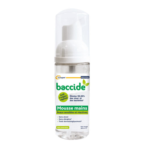 COOPER Mousse Végétale 180ml Baccide-19375 COOPER Mousse Végétale 180ml Baccide-19375
