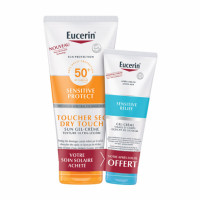 EUCERIN Duo Sun Sensitive Gel-Crème Toucher Sec SPF 50 + Mini SUN SENSITIVE RELIEF Après-soleil OFFERT Sun Protection Eucerin-19