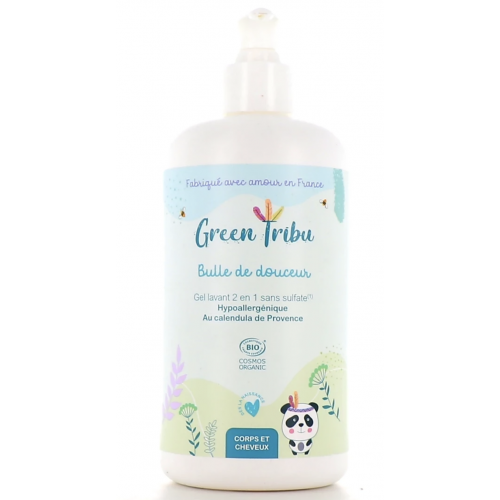 GREEN TRIBU Green Tribu Bulle de Douceur Gel Lavant Bio 2 en 1-19389 GREEN TRIBU Green Tribu Bulle de Douceur Gel Lavant Bio 2 en 1-19389