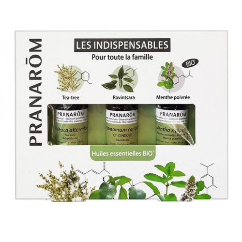 PRANAROM Coffret 3 huiles essentielles Les indispensables-19448 PRANAROM Coffret 3 huiles essentielles Les indispensables-19448