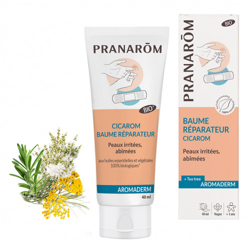 PRANAROM Aromaderm Baume Réparateur Cicarom Bio Eco 40ml-19463