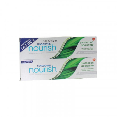 SENSODYNE Sensodyne Nourish Protection Apaisante 2 x 75ml-19472 SENSODYNE Sensodyne Nourish Protection Apaisante 2 x 75ml-19472