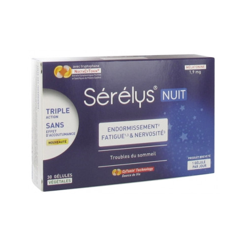 SERELYS Nuit 30 Gélules Végétales-19473 SERELYS Nuit 30 Gélules Végétales-19473