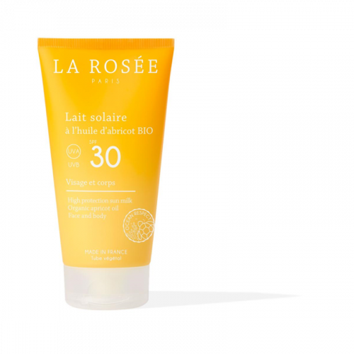 LA ROSEE Lait solaire à l'huile d'abricot BIO SPF 30 150ml-19497