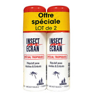 INSECT ECRAN Répulsif peau spécial tropiques 2x75ml-19536