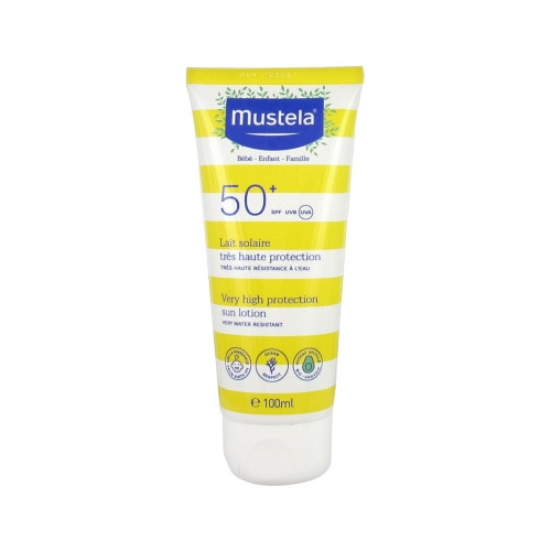 MUSTELA Lait Solaire Très Haute Protection Bébé-Enfant-Famille SPF50+ 100 ml-19546