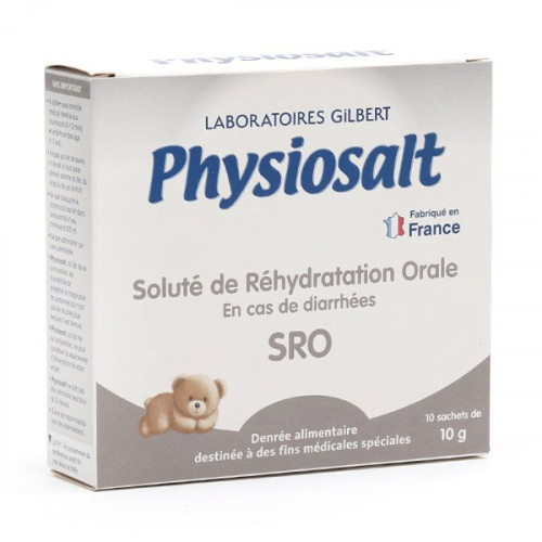 GILBERT Physiosalt réhydratation orale pour bébé 10 sachets-19550