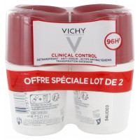 VICHY Déodorant 96H Clinical Control Détranspirant Anti-Odeur Roll-On Lot de 2 x 50 ml-19565