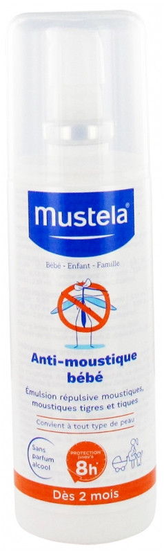Mustela Anti-Moustique Bébé 100ml - Protection 8h - Pharma360