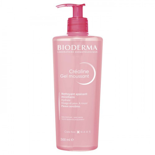 BIODERMA CREALINE Gel moussant Nettoyant apaisant micellaire visage et yeux Peaux sensibles-19586 BIODERMA CREALINE Gel moussant Nettoyant apaisant micellaire visage et yeux Peaux sensibles-19586