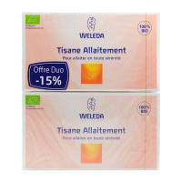 Duo de Tisane d'Allaitement Bio Saveur Fraise et Abricot-Miel - 50 Sachets