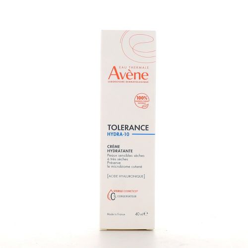 TOLERANCE HYDRA-10 - Crème Hydratante - Visage - Peaux Sensibles Sèches à Très Sèches, 40ml