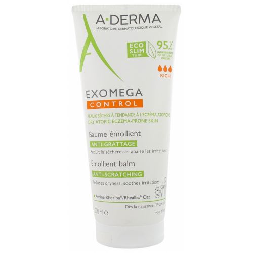 Exomega Control Baume Émollient Anti-Grattage Tube Éco-Slim 200 ml