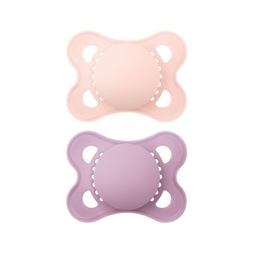 Original 2 Sucettes Anatomiques Silicone Couleurs Unis 2-6 Mois Original 2 Sucettes Anatomiques Silicone Couleurs Unis 2-6 Mois