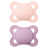 Original 2 Sucettes Anatomiques Silicone Couleurs Unis 2-6 Mois