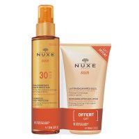 NUXE Sun Huile Bronzante Visage et Corps SPF 30 150 ml + Lait Fraîcheur Après-Soleil Visage et Corps 100 ml-19897