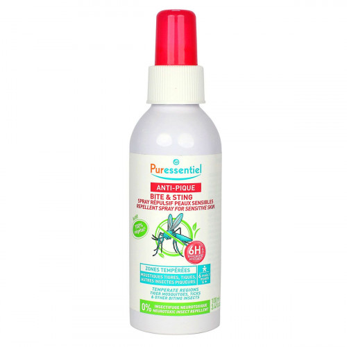 PURESSENTIEL Anti-pique spray répulsif peau sensible zone tempérée 100ml-19960