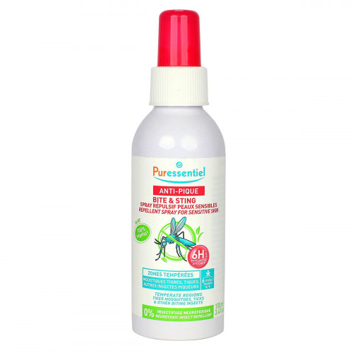PURESSENTIEL Anti-pique spray répulsif peau sensible zone tempérée 100ml-19960 PURESSENTIEL Anti-pique spray répulsif peau sensible zone tempérée 100ml-19960