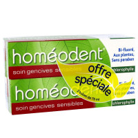 Boiron Homeodent soin complet chlorophyle 75mlx2