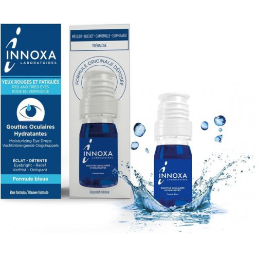 INNOXA Gouttes oculaires hydratantes formule bleue 2x10ml