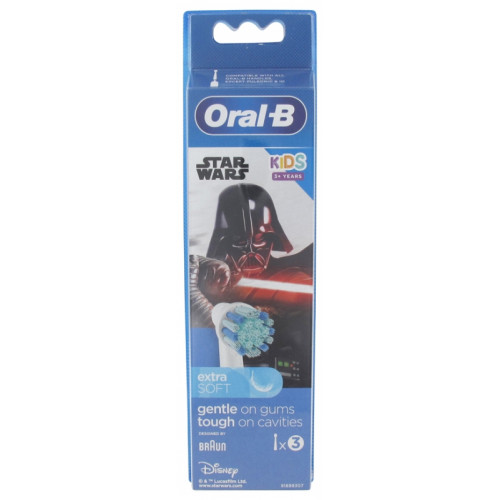 ORAL B Disney Kids 3 Ans et + 3 Têtes de Rechange - Modèle : Star Wars-19984