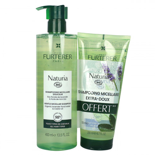 FURTERER Naturia shampoing micellaire douceur bio eco-recharge 400 ml + 200ml offert-20001