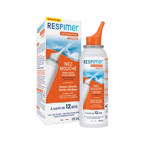 Laboratoire de la Mer Respimer Nez Bouché Spray Nasal Hypertonique 125 ml-20076 Laboratoire de la Mer Respimer Nez Bouché Spray Nasal Hypertonique 125 ml-20076