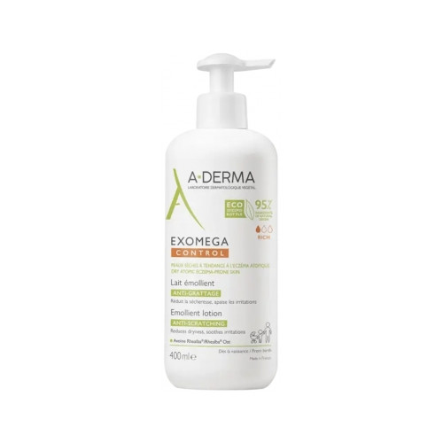 Exomega Control Lait Émollient Anti-Grattage Flacon Eco Conçu 400 ml-20090 Exomega Control Lait Émollient Anti-Grattage Flacon Eco Conçu 400 ml-20090