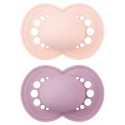 MAM Original 2 Sucettes Anatomiques Silicone Couleurs Unis 18 Mois et +-20129