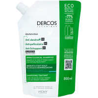 VICHY Dercos Eco-recharge Shampooing Antipelliculaire Cheveux normaux à gras 500ml-20137