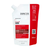 VICHY DERCOS Energisant Shampooing Stimulant Complément Anti-Chute, Eco-Recharge 500ml-20138