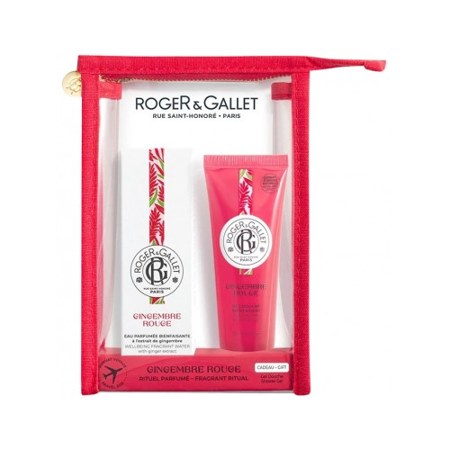 ROGER & GALLET Roger & Gallet Gingembre Rouge Eau Parfumée Bienfaisante 30 ml + Gel Douche Bienfaisant 50 ml Offert-20176