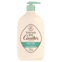 ROGE CAVAILLES Gel Bain Douche Peaux Sensibles Aloe Vera Bio 1 L-20180