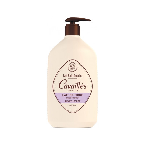 ROGE CAVAILLES Gel bain douche peau sèche lait de figue 1L-20185 ROGE CAVAILLES Gel bain douche peau sèche lait de figue 1L-20185