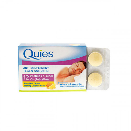 QUIES 12 pastilles à sucer anti-ronflement miel citron-20192