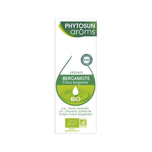 PHYTOSUN AROMS Essence Bergamote Bio 10 ml-20204 PHYTOSUN AROMS Essence Bergamote Bio 10 ml-20204