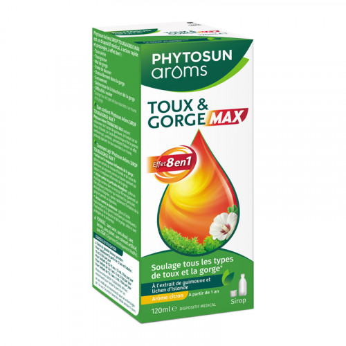 PHYTOSUN AROMS Sirop Toux & Gorge Max 100 mL-20208 PHYTOSUN AROMS Sirop Toux & Gorge Max 100 mL-20208