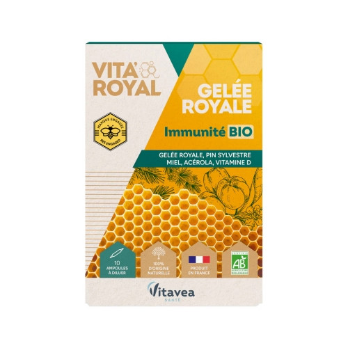 NUTRISANTE Vitavea Vita Royal gelée royale immunité bio 10 ampoules-20241